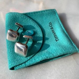 Tiffany & Co Silver Cushion Square Cuff Links
